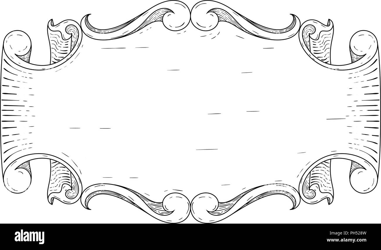 Vintage Cornice Ornamentale Floral Disegnati A Mano Decorazione Immagine E Vettoriale Alamy