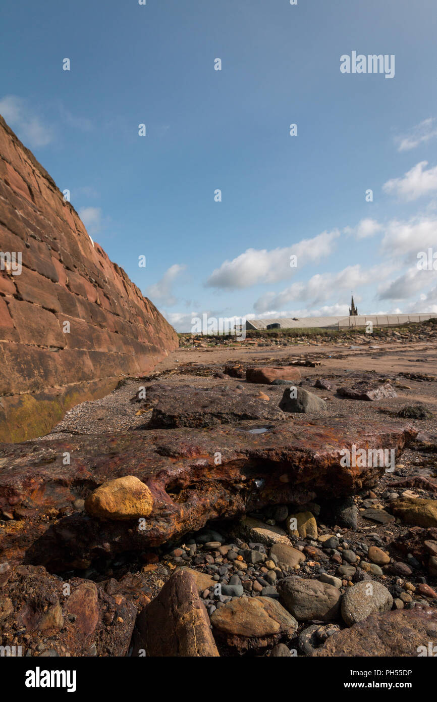 Adrossan Harbour, Saltcoast, Stevenston Costa i punti di riferimento Foto Stock