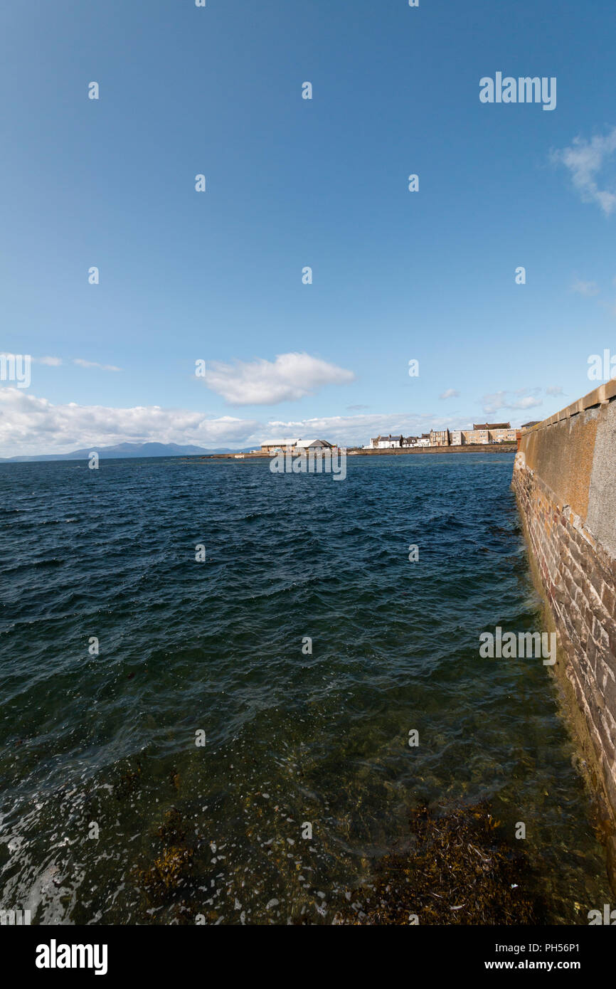 Adrossan Harbour, Saltcoast, Stevenston Costa i punti di riferimento Foto Stock