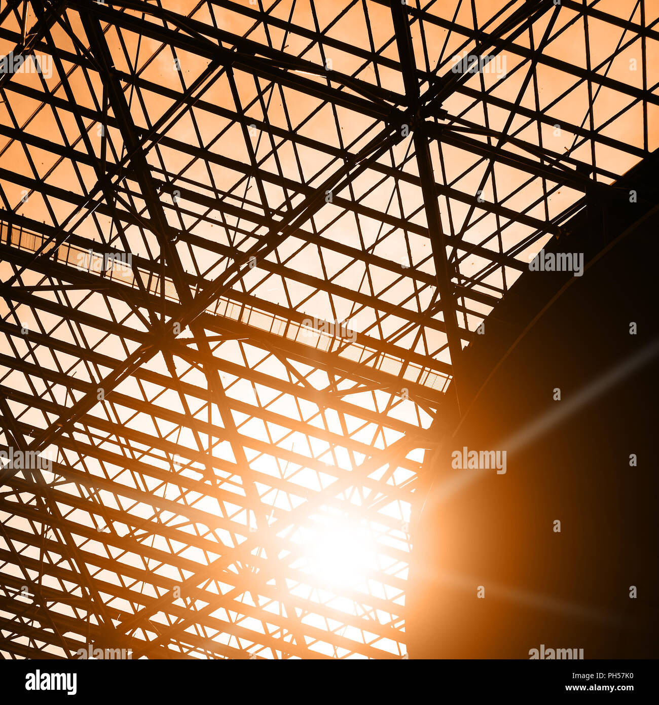 Finestra lucernario - sfondo architettonico Foto Stock