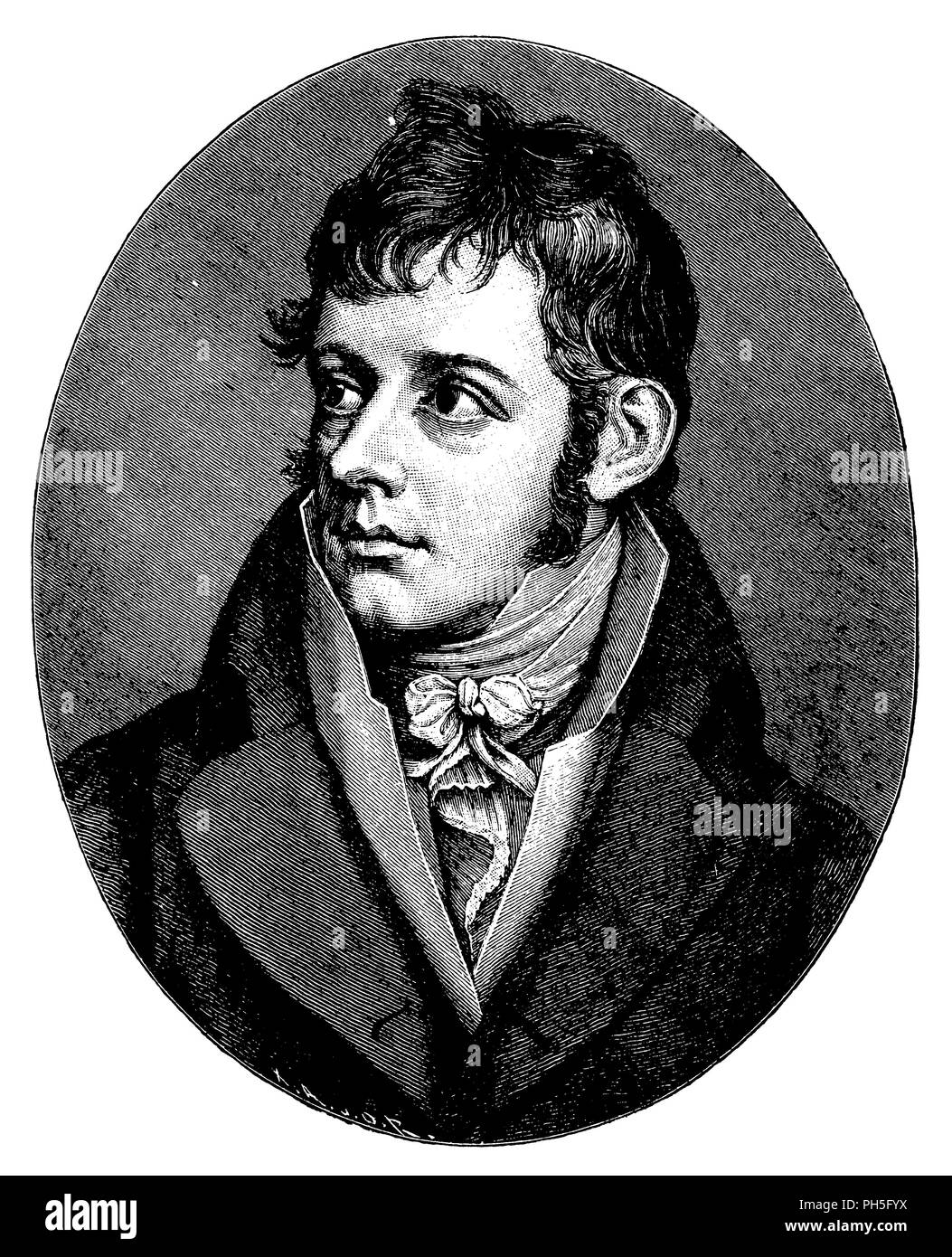 Daniel Friedrich Schleiermacher. Dopo un disegno da H. Labbra, 1899 Foto Stock