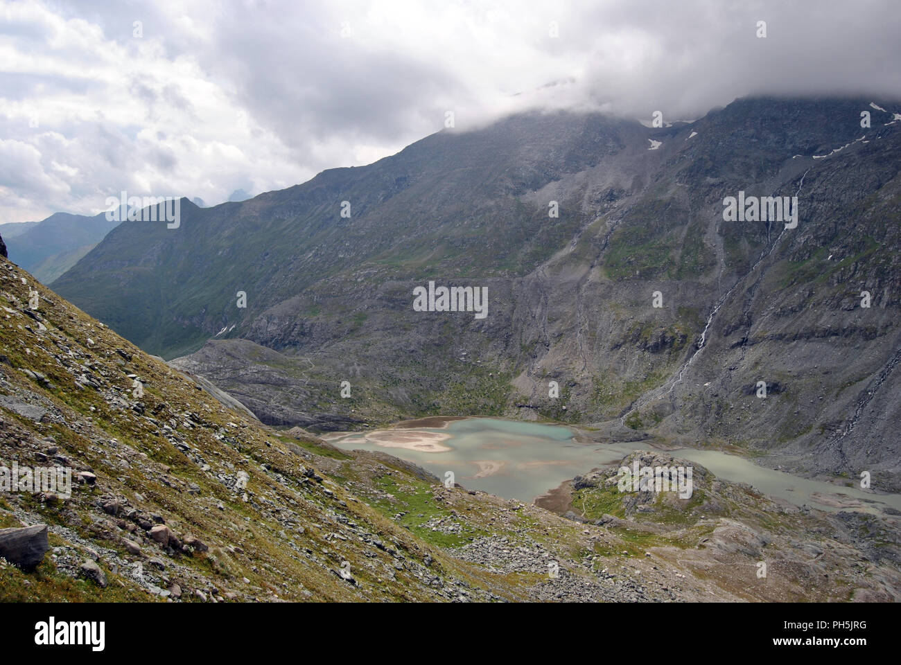 Austria, ghiacciaio Pasterze nel Gross Glockner gamma Foto Stock