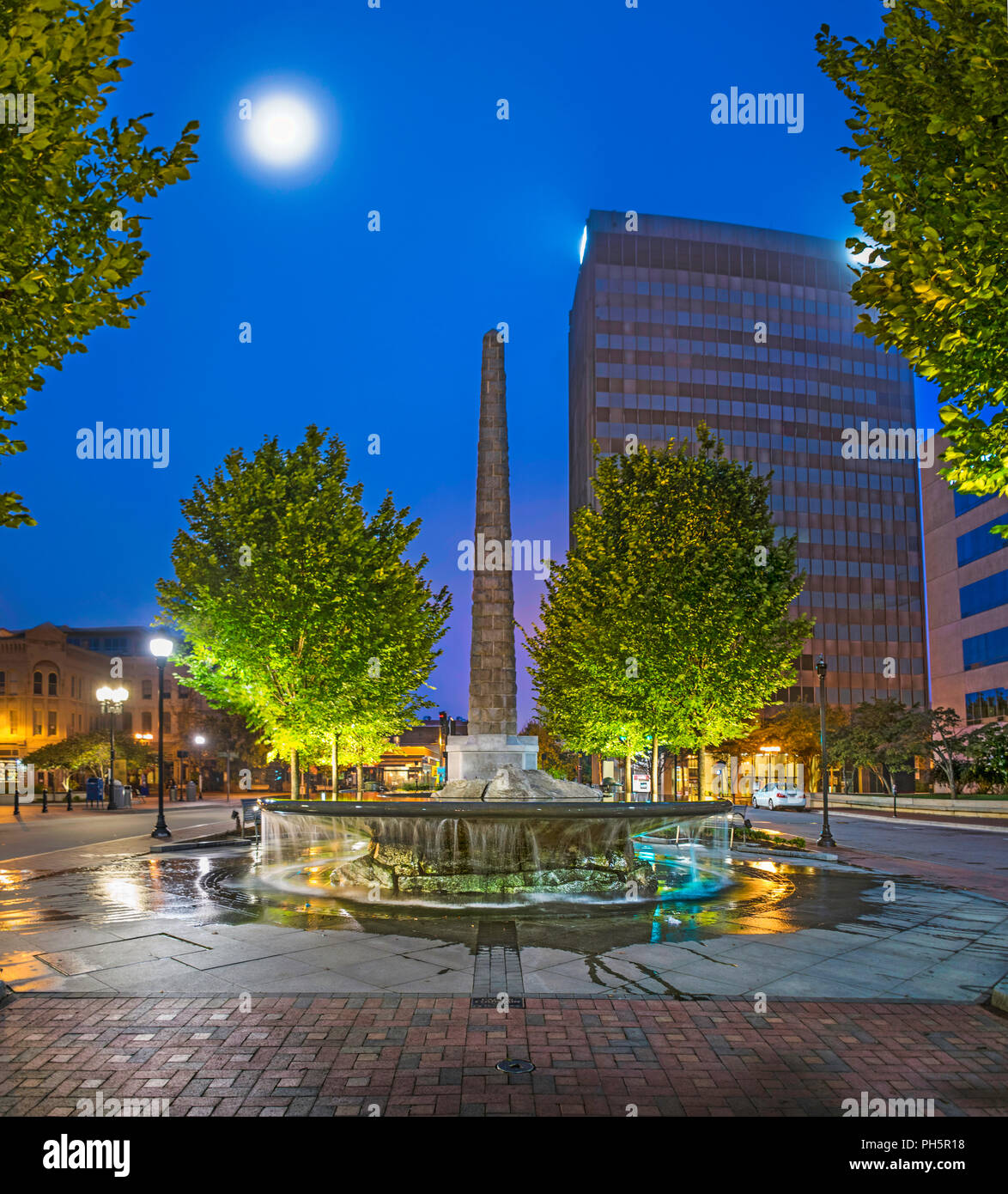 Vance un monumento nel centro di Asheville, North Carolina, NC, Stati Uniti d'America Foto Stock