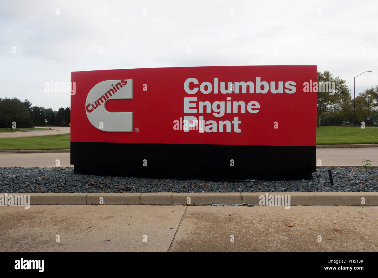 Columbus Cummins Engine Plant Indiana Foto Stock