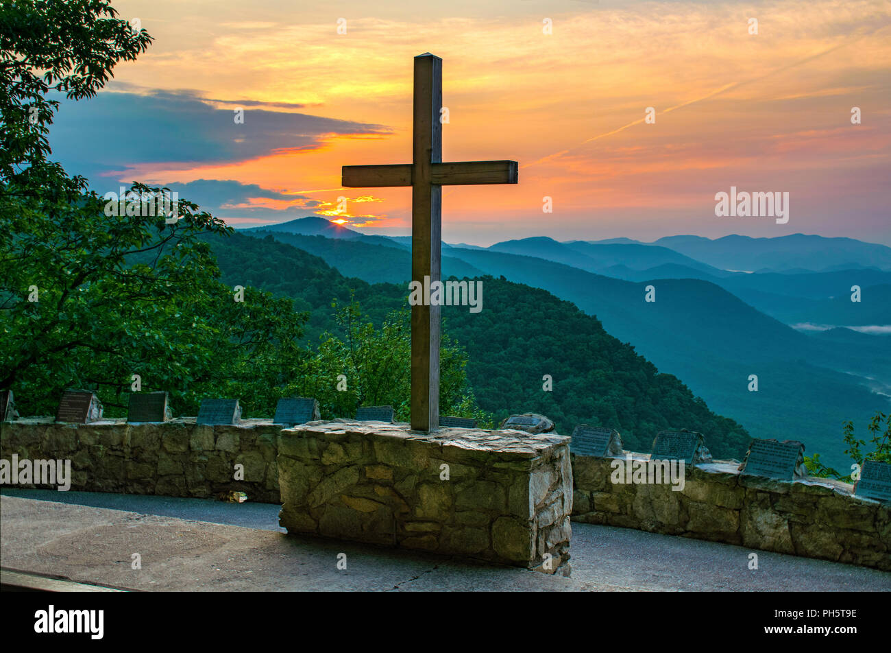 Cappella Symmes piuttosto Place Chapel in Camp Greenville nei pressi di Greenville nella Carolina del Sud SC Foto Stock