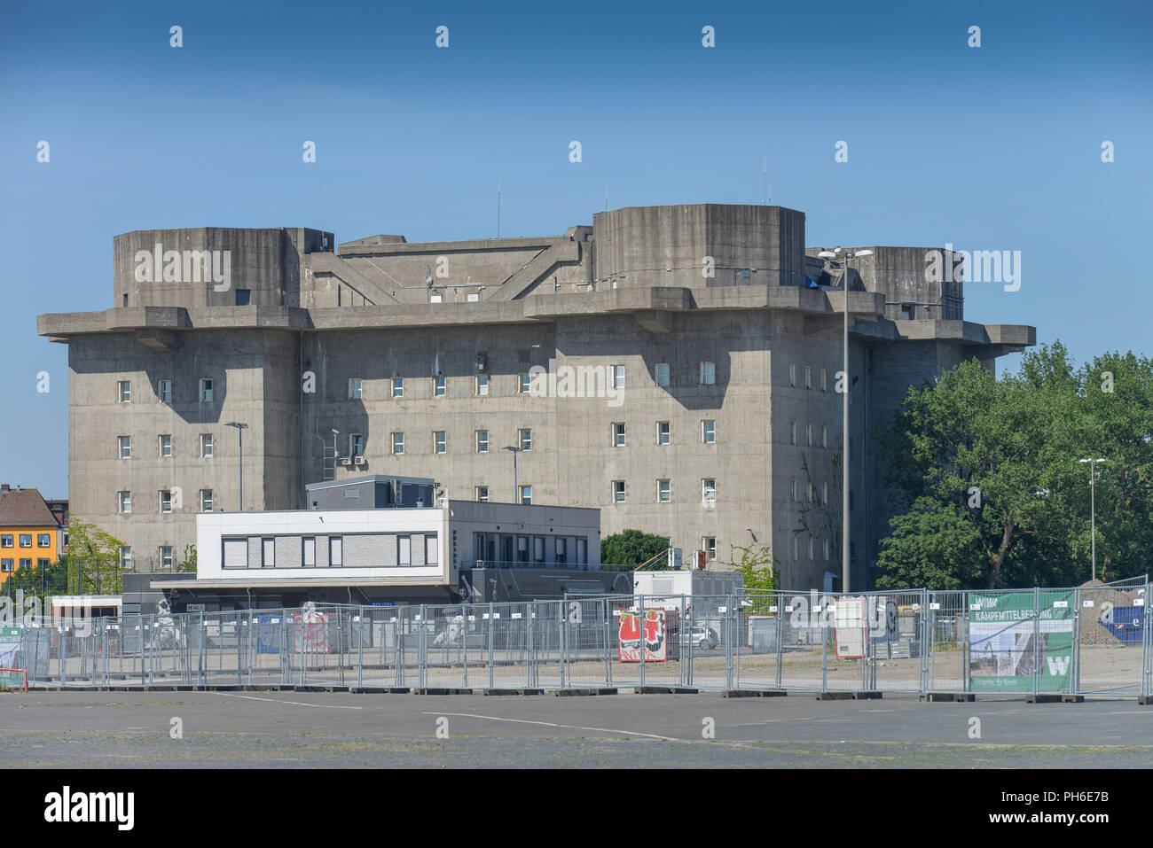 Flakturm IV, Heiligengeistfeld, St. Pauli, Amburgo, Deutschland Foto Stock