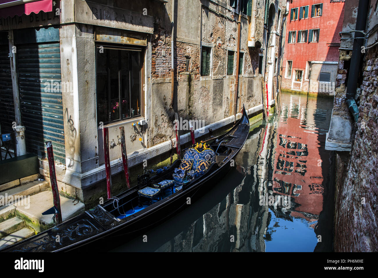 Gondola a Venezia Foto Stock