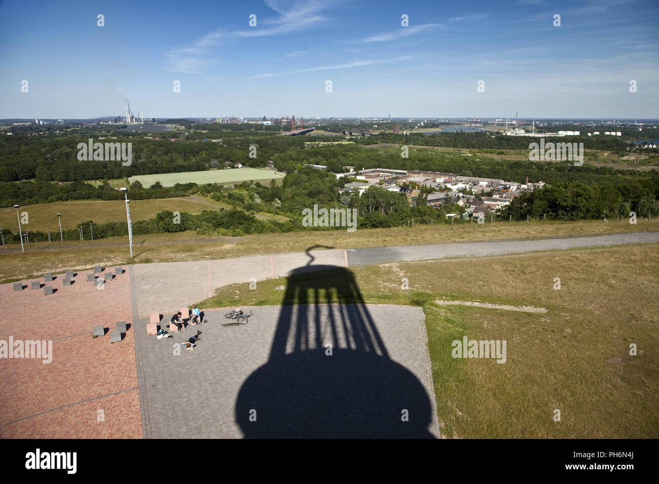 Minatore della lampada, Rheinpreussen punta, Moers, Germania Foto Stock