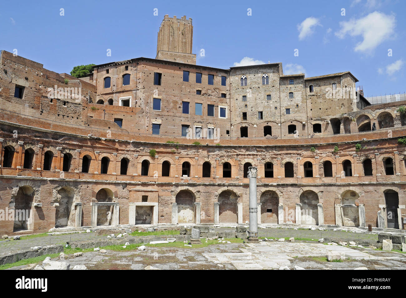 Foro di Traiano, Fori Imperiali, Roma, Italia Foto Stock