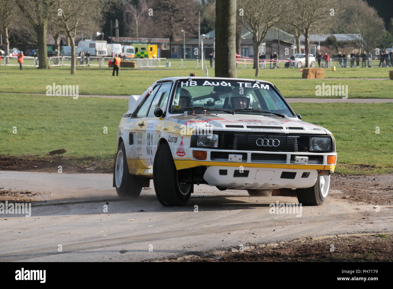 Al rally race retro - Stoneleigh Park Foto Stock