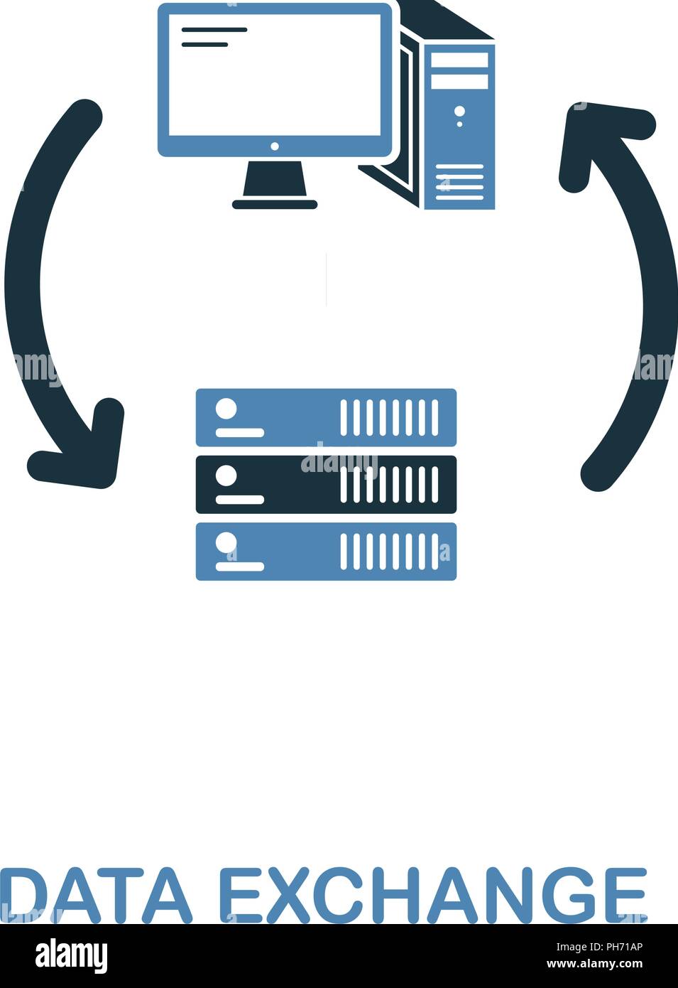 Icona sensibile in due colori. Elemento di semplice illustrazione. Icona sensibile design da collezione del computer. Simboli per web design, applicazioni software, p Illustrazione Vettoriale