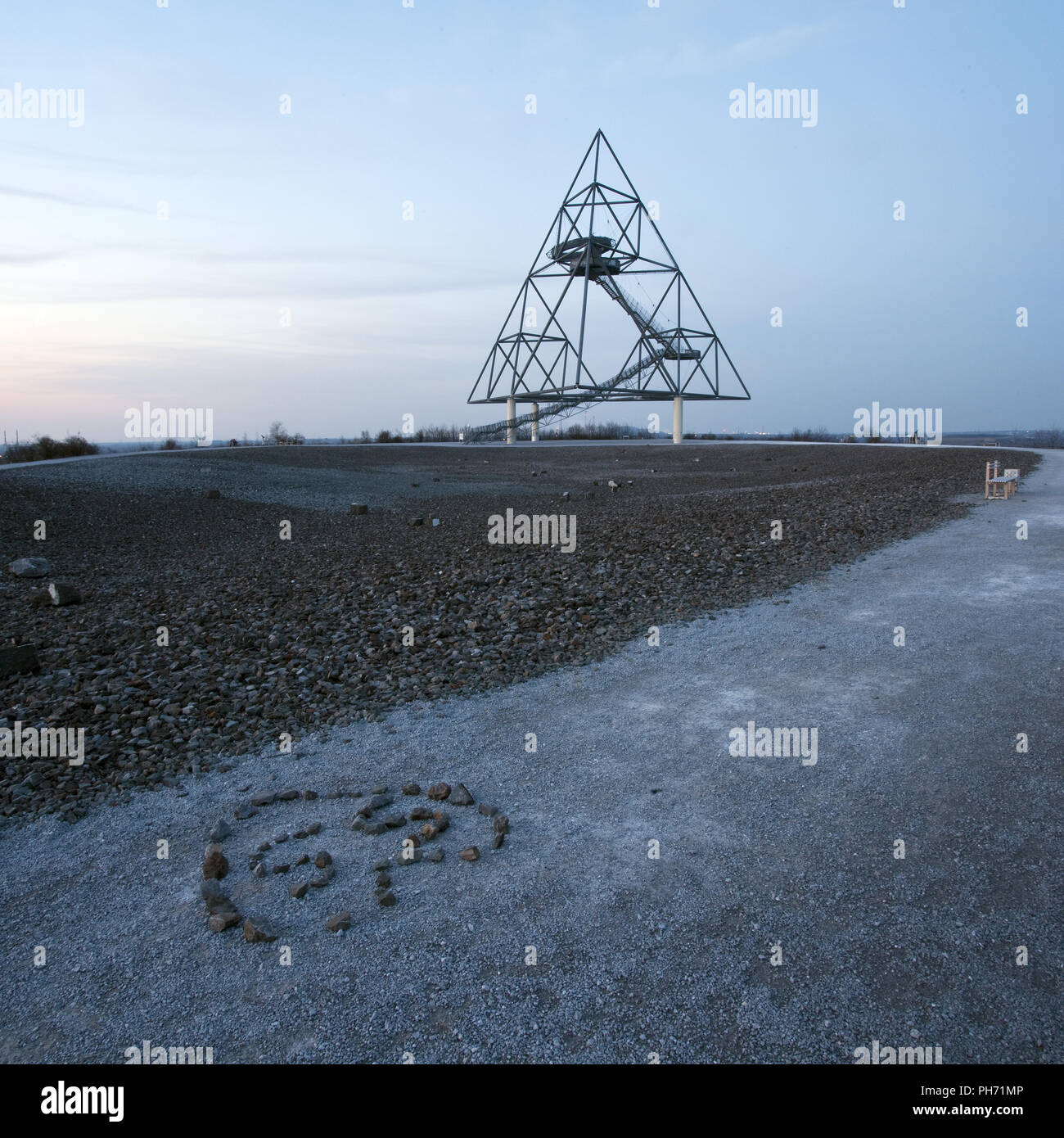 Tetraeder, un tetraedro come un opera d arte di Bottrop. Foto Stock