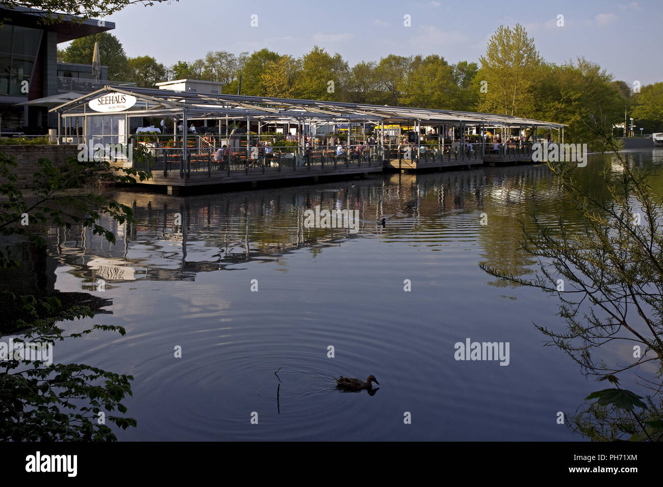 Waterfront Restaurant, Wedau Duisburg, Germania. Foto Stock