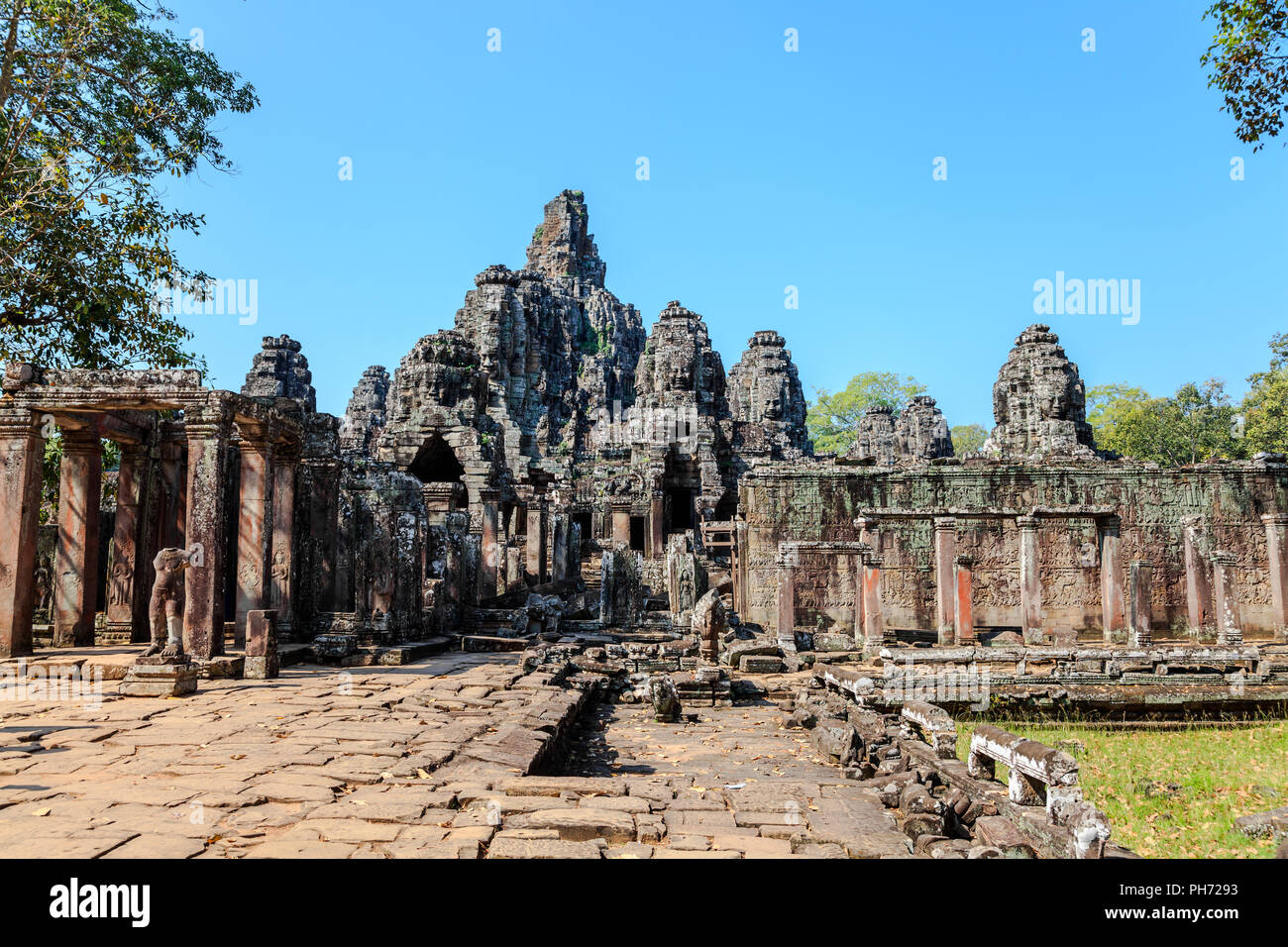 Angkor Thom in siem reap provincia Foto Stock
