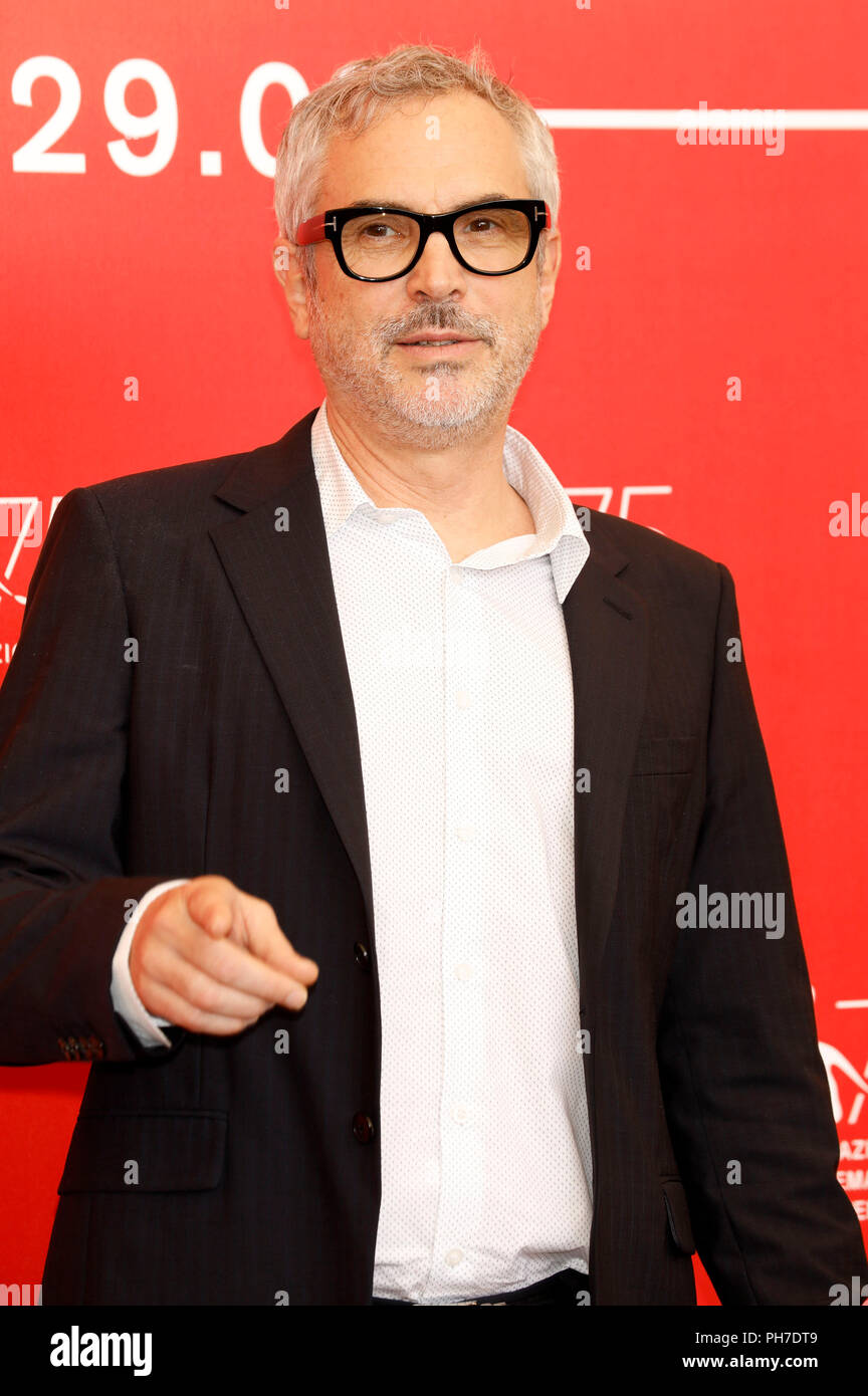 Alfonso Cuaron durante la "Roma" photocall al settantacinquesimo Venice International Film Festival presso il Palazzo del Casinò su agosto 30, 2018 a Venezia, Italia Foto Stock