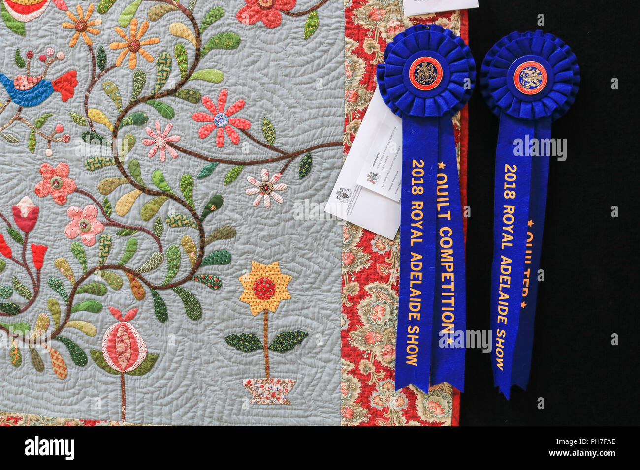 Adelaide Australia.31 agosto 2018. Il Royal Adelaide mostrano un annuale evento agricolo gestito dalla Royal Agricultural e Horticultural Society of South Australia dove 'città si incontra il paese" e le industrie rurali dell'Australia può essere rappresentato e celebrato una volta l'anno si apre a Adelaide Showgrounds dal 31 agosto-9 settembre vetrina, prodotti locali, concorsi di cucina, animali, giostre, il cibo e gli intrattenimenti e giudicare il bestiame Credito: amer ghazzal/Alamy Live News Foto Stock