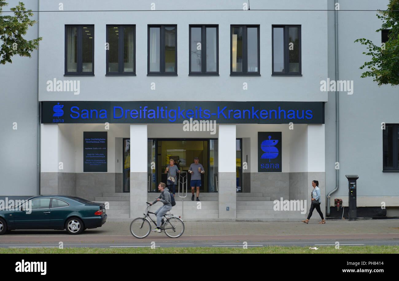 Sana Dreifaltigkeits-Krankenhaus, Aachener Strasse, Koeln, Nordrhein-Westfalen, Deutschland Foto Stock