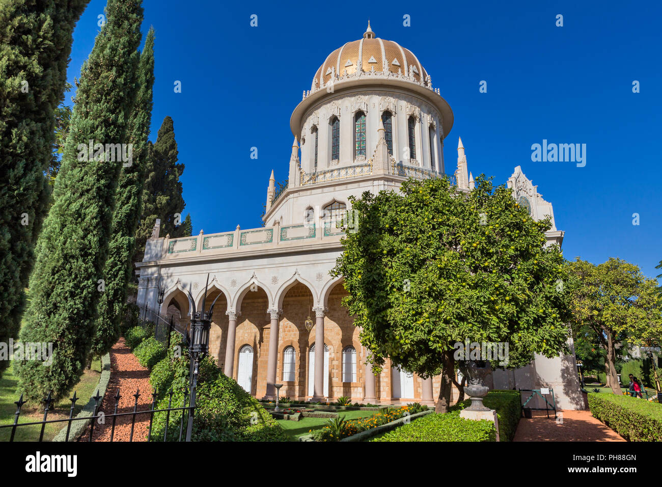 Santuario del Bab, Haifa, Israele Foto Stock