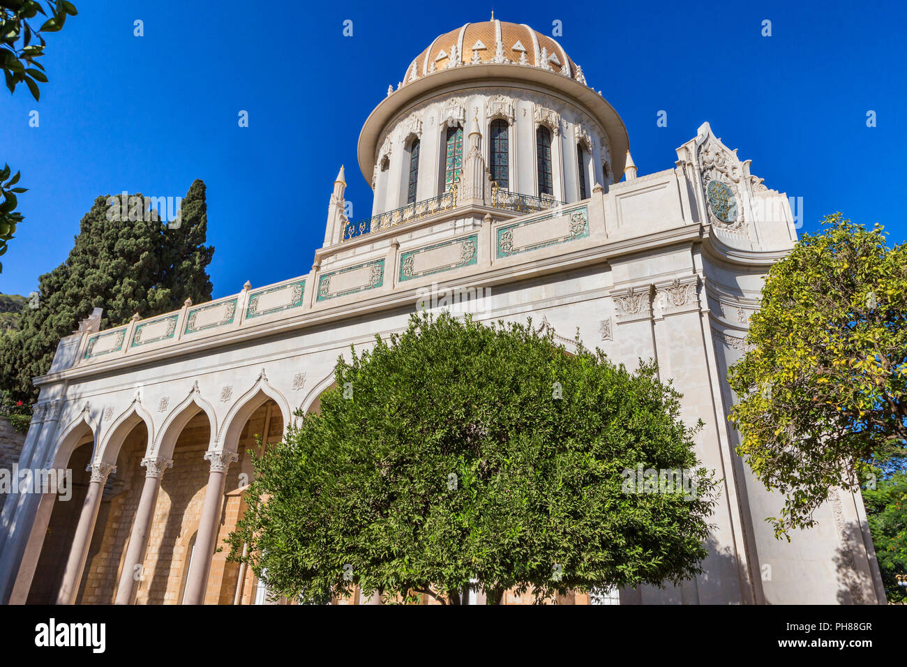 Santuario del Bab, Haifa, Israele Foto Stock