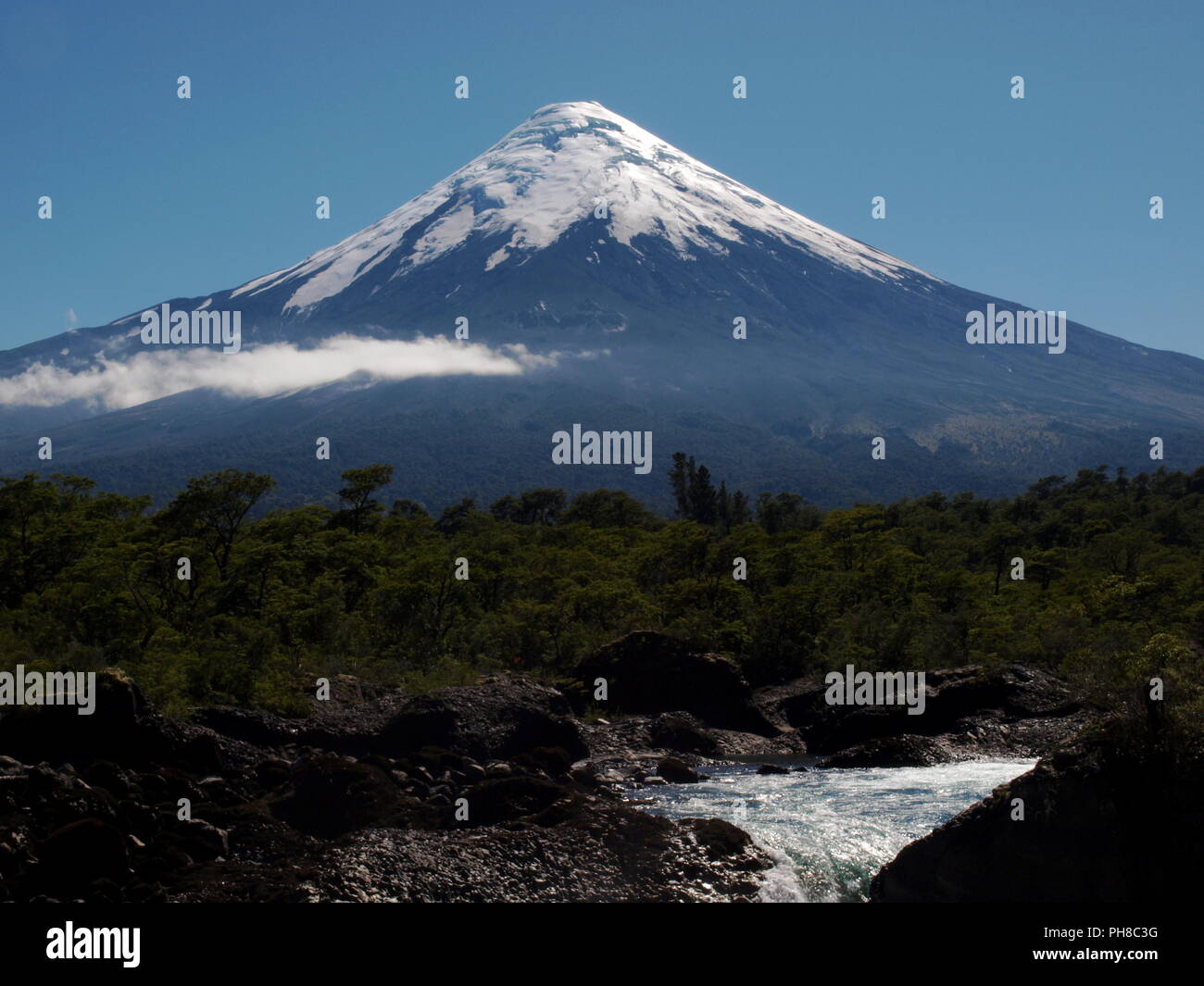 Vulcano Osorno Cile Foto Stock