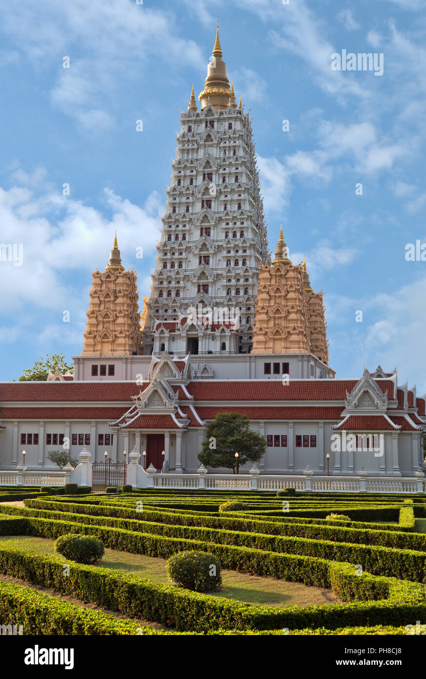 Stile vietnamita tempio in Thailandia. Complesso tempio Wat Yan Foto Stock