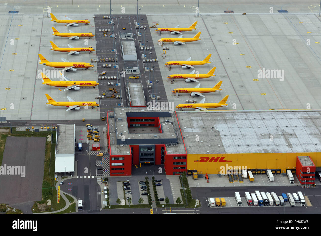 Hub DHL Leipzig GmbH Foto stock Alamy