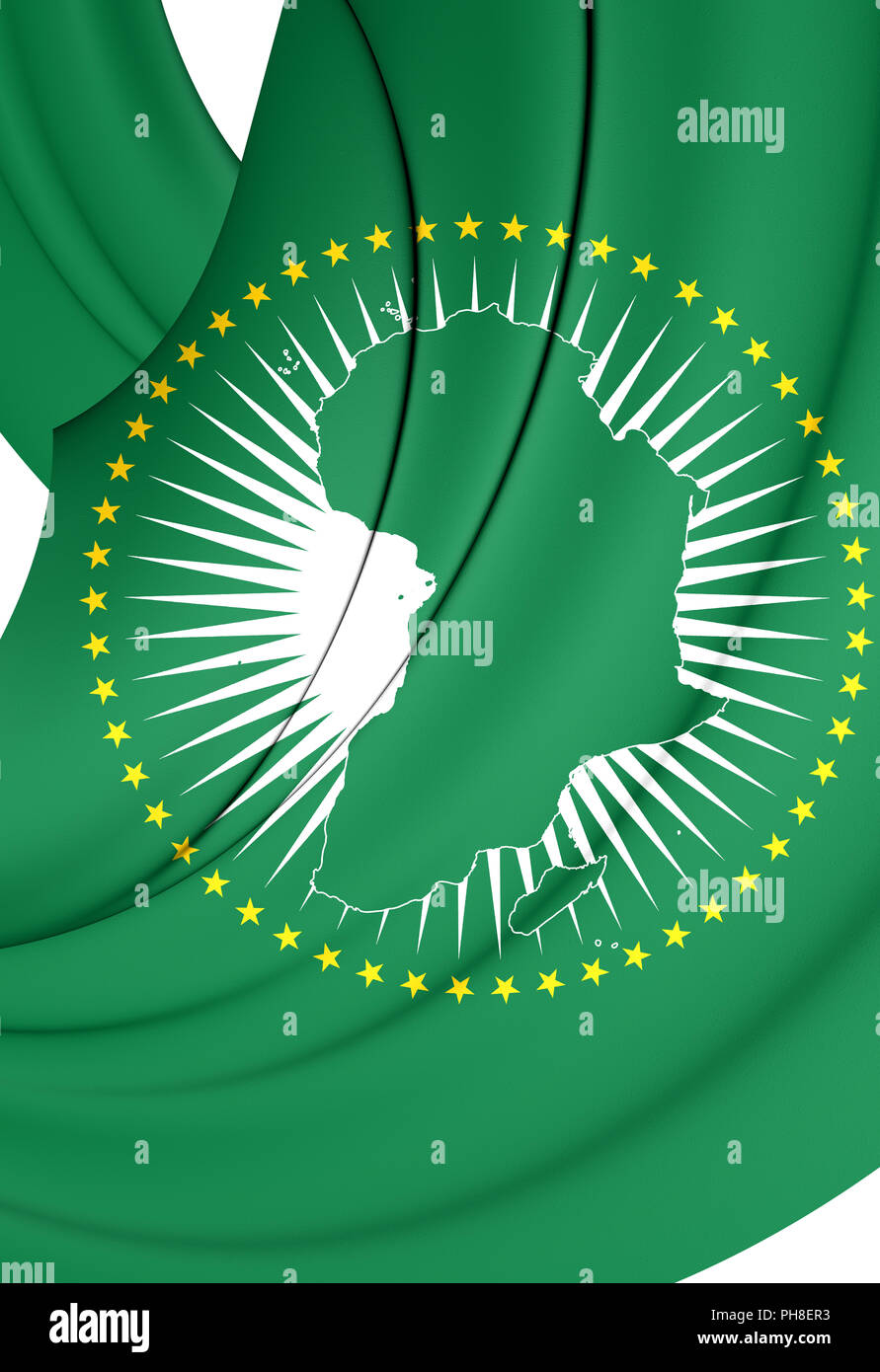 Bandiera UNIONE AFRICANA Stamina Poly In Diverse Dimensioni - Foto 2