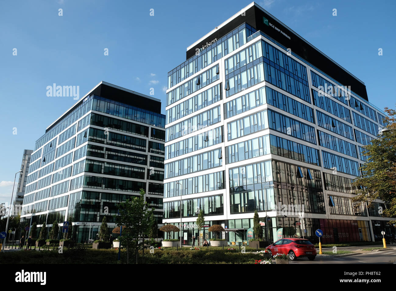 Varsavia Polonia capo ufficio di servizi Nielsen Polonia parte dei loro dati globali e di analisi corporation Foto Stock