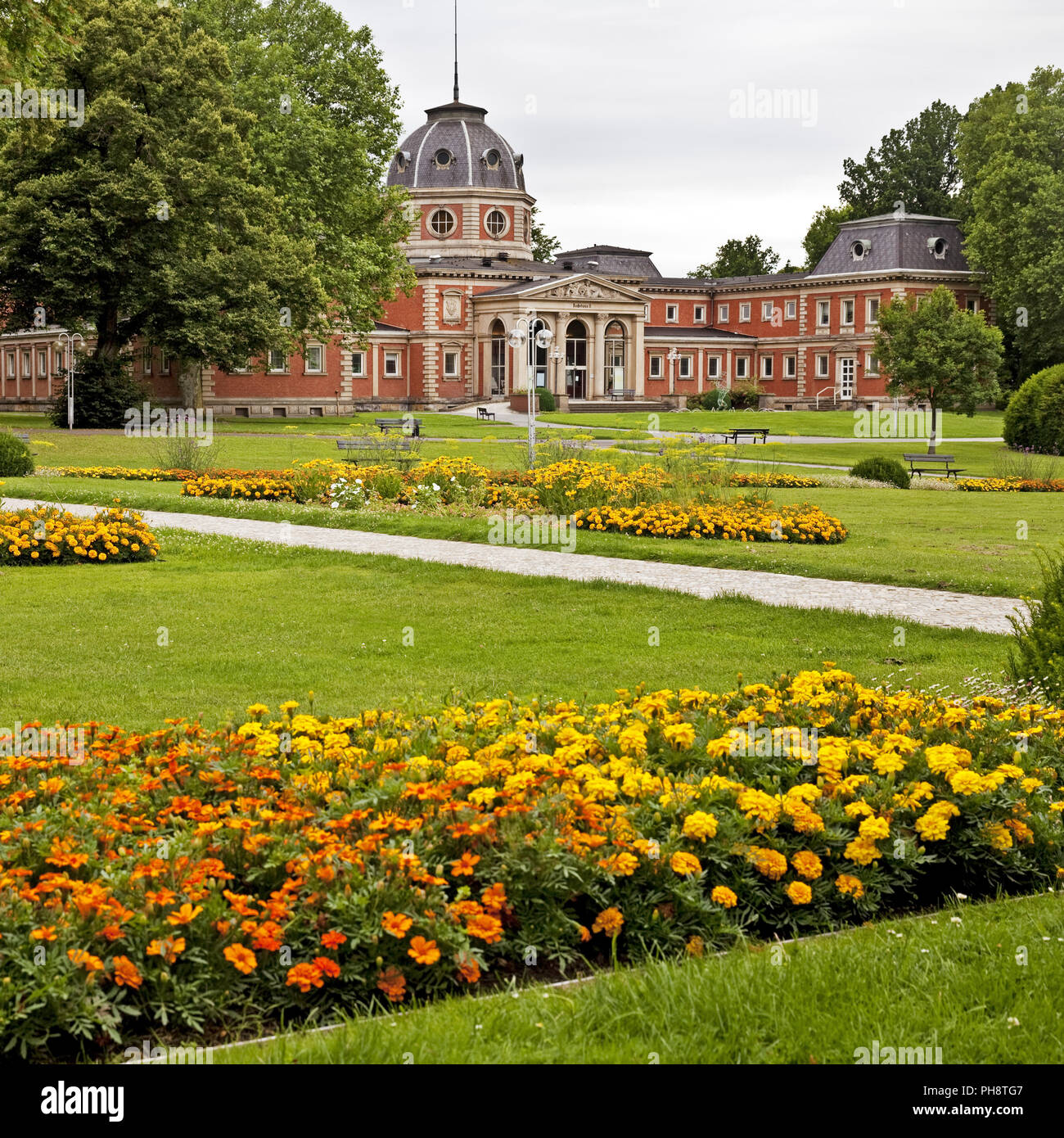 Bathhouse II, parco termale, Bad Oeynhausen, Germania Foto Stock