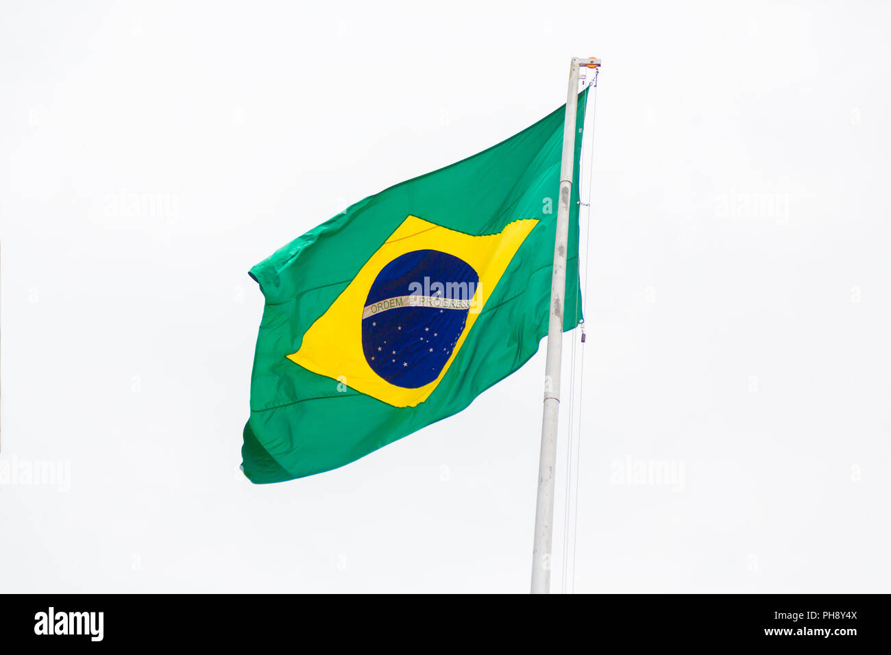 Bandiera del Brasile Foto Stock