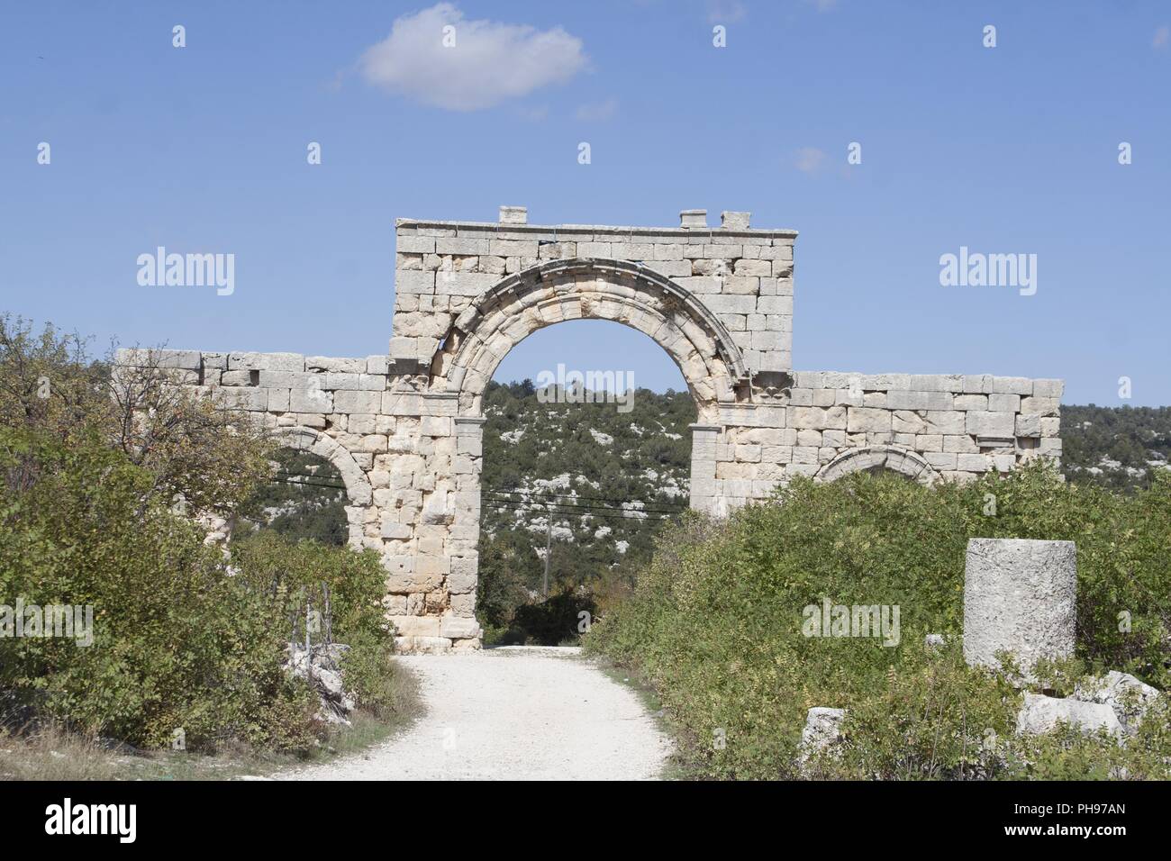Adana Uzuncaburc Turchia - rovine di antiche città olba Foto Stock
