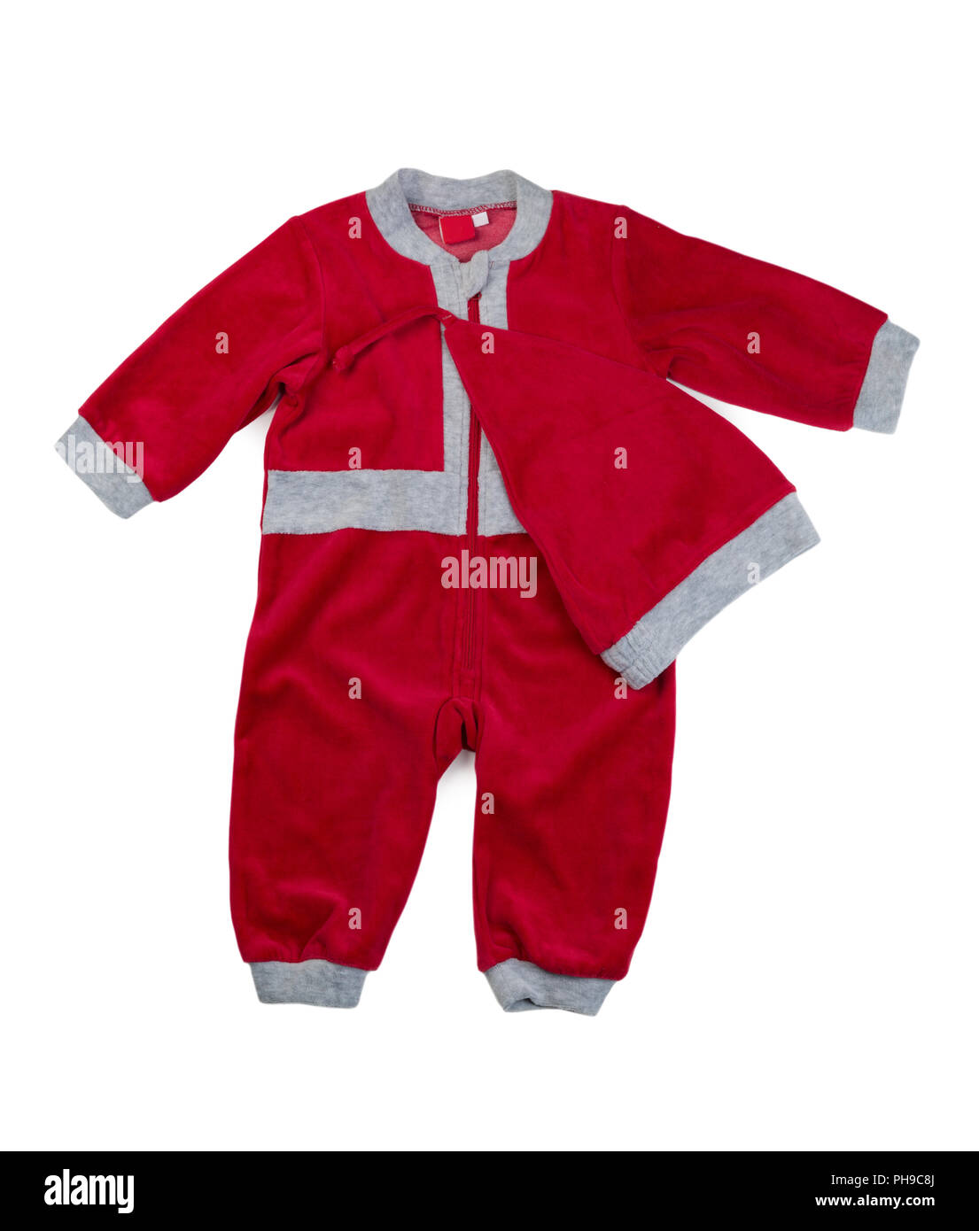 I bambini di Santa suit, isolare Foto Stock