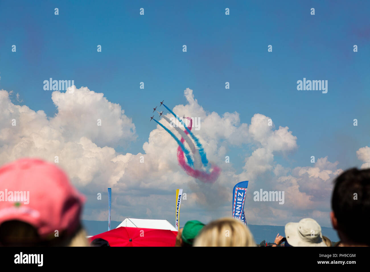 Le frecce rosse tecnica di volo, Team GBR, GROSSBRITANNIEN, Foto Stock