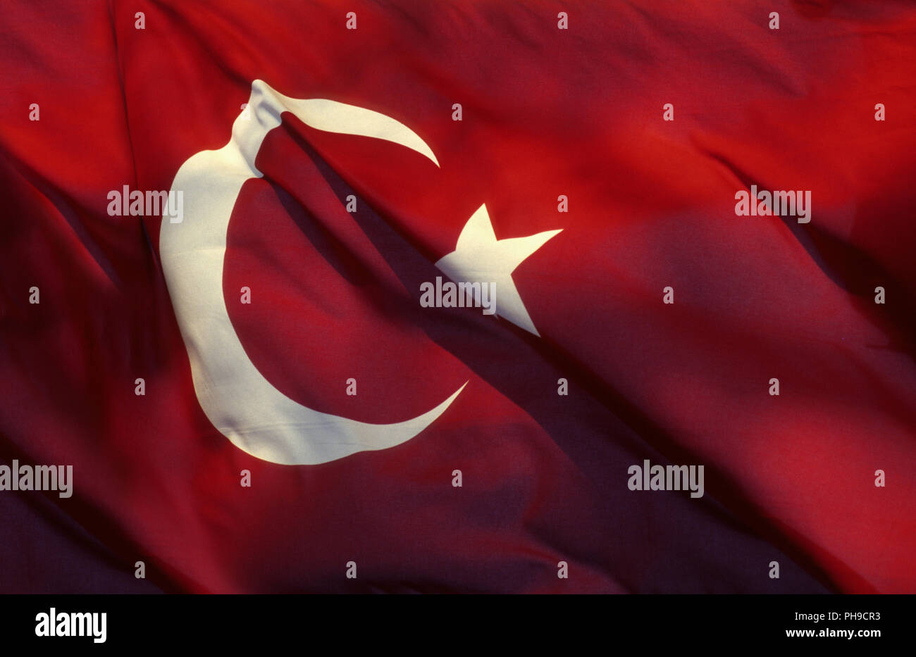 Bandiera turca Foto Stock