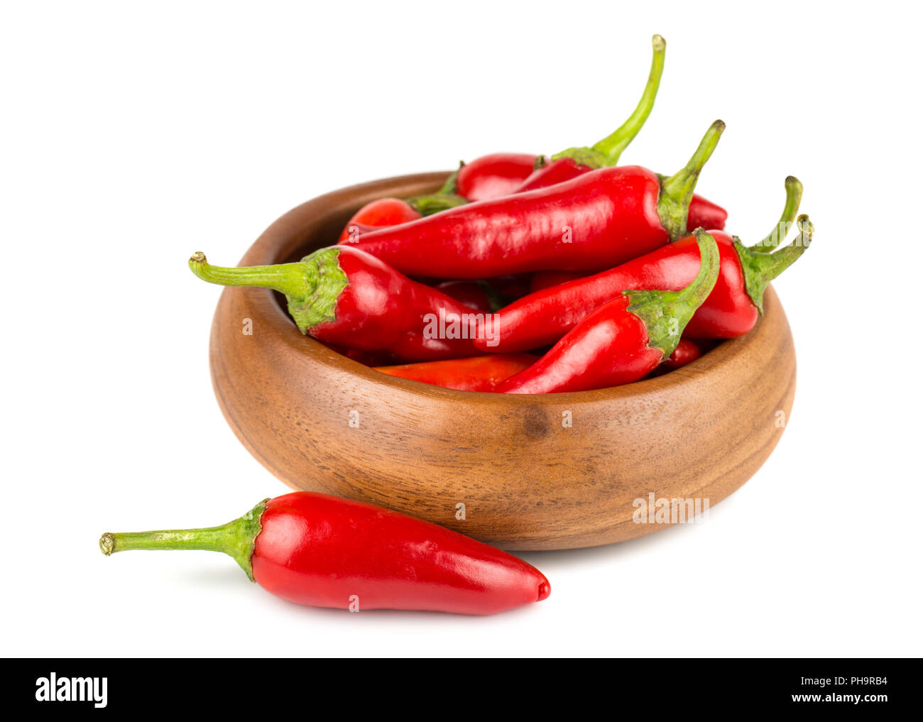 Red Hot Chili Peppers in una ciotola Foto Stock