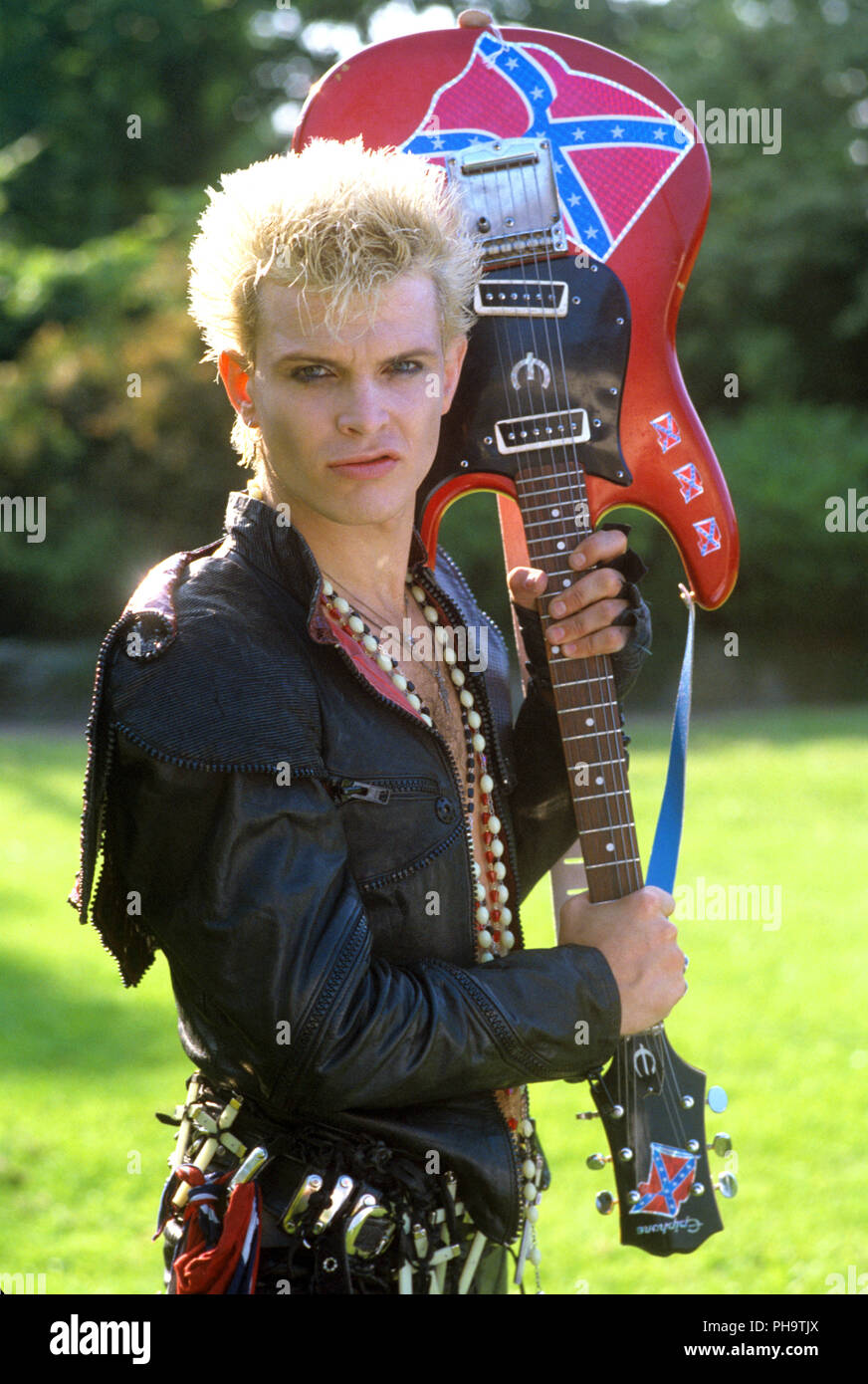 Billy Idol su 18.06.1984 in Vreden. | Utilizzo di tutto il mondo Foto Stock