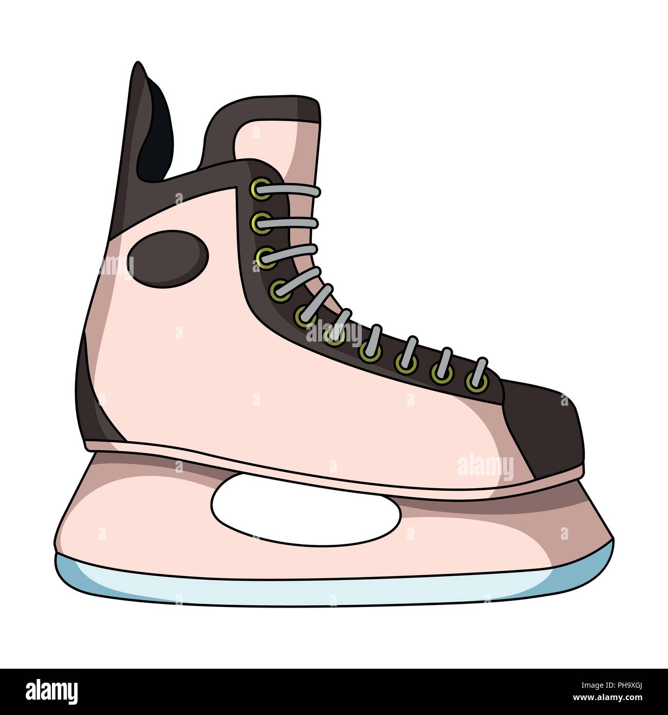 Il cavallo del giocatore di hockey.sport estremo unica icona in stile cartoon simbolo vettore illustrazione stock . Illustrazione Vettoriale