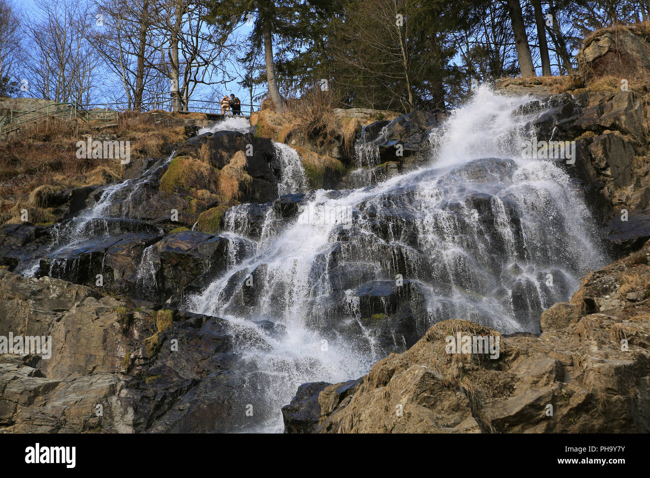 Todtnauer cascate nella Foresta Nera Foto Stock