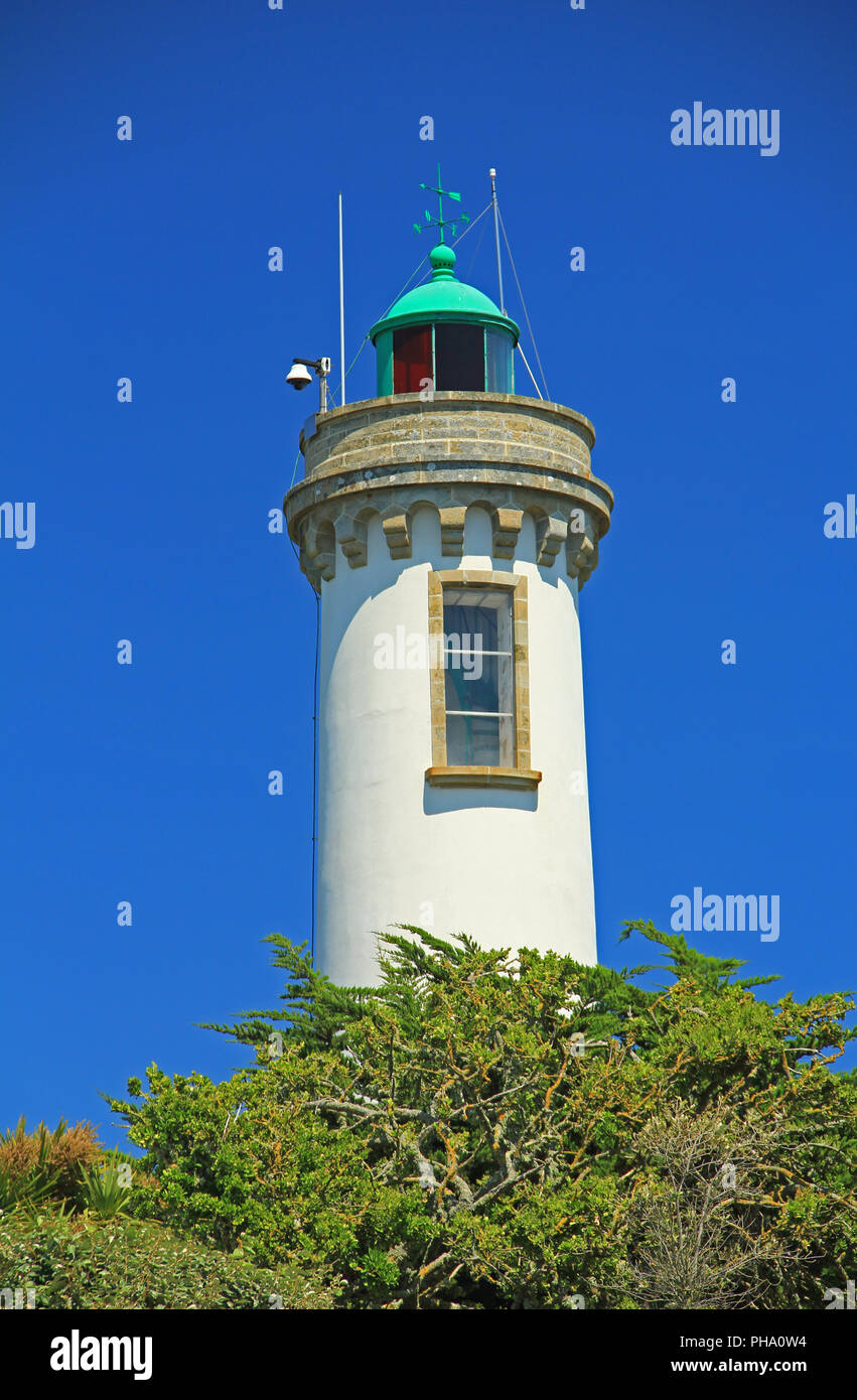 Faro in Bretagna Foto Stock