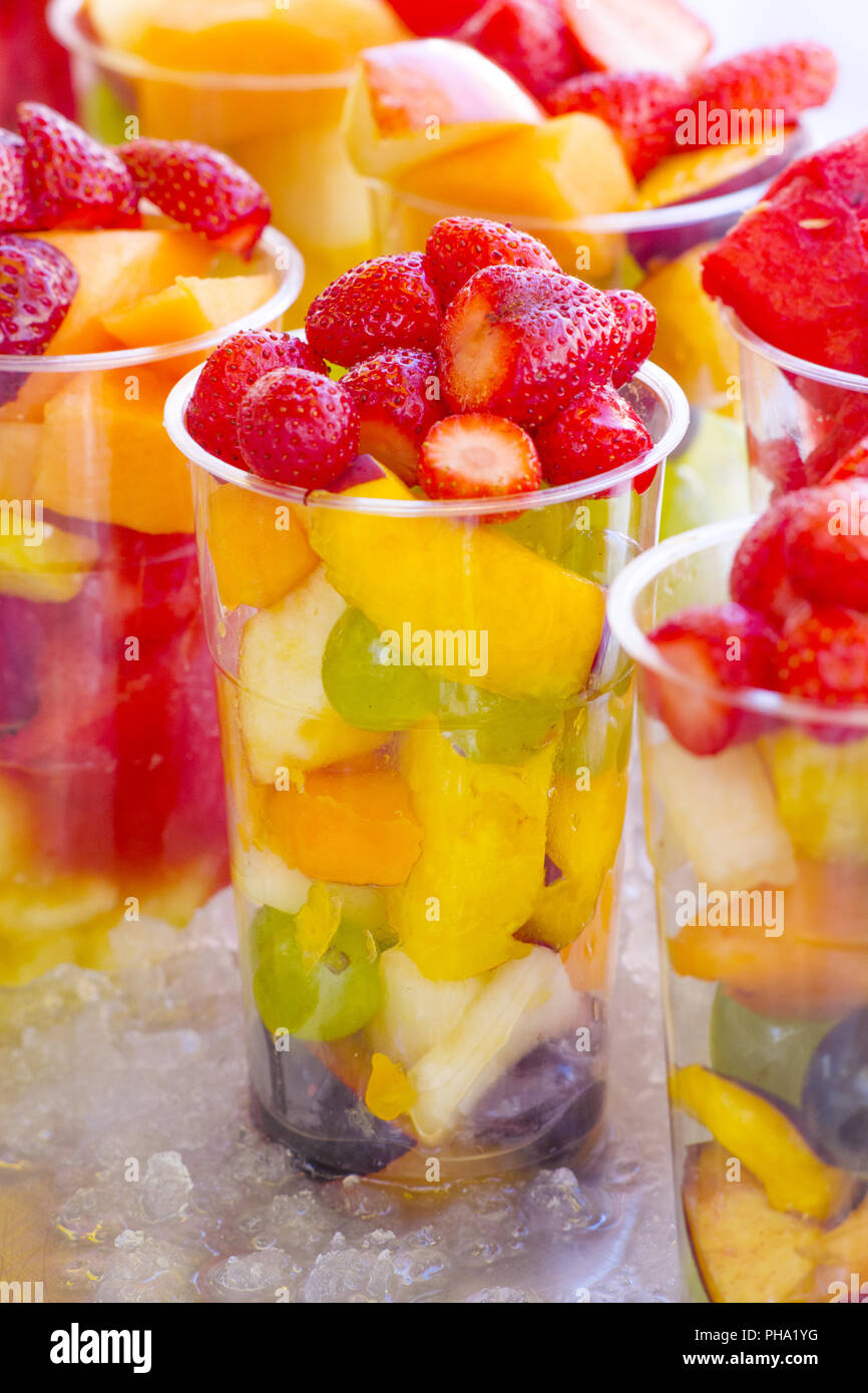 Fresca frutta sesonal pronto per essere consumato. Foto Stock