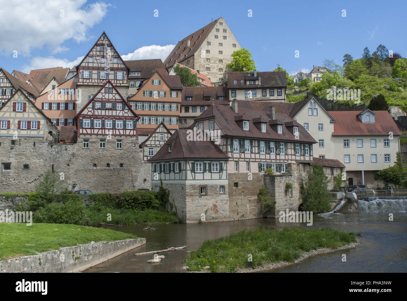 Old-Town in Schwaebisch Hall, Baden-Wuerttemberg, Germania Foto Stock