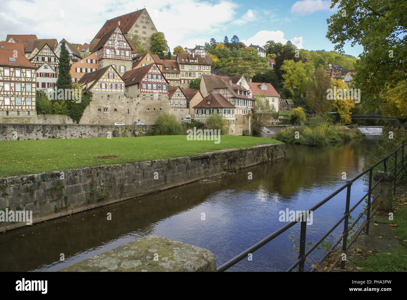 Old-Town in Schwaebisch Hall, Baden-Wuerttemberg, Germania Foto Stock