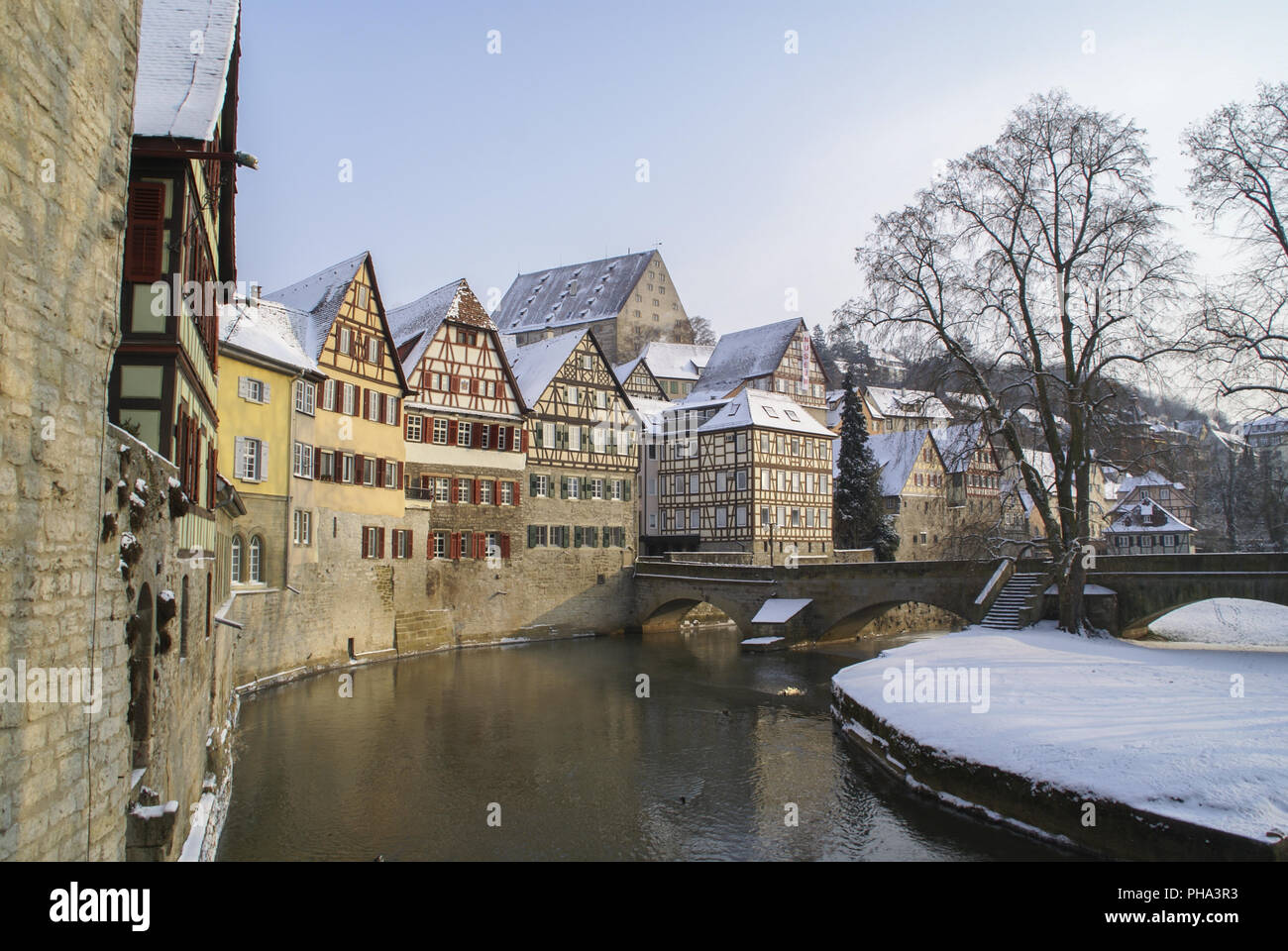 Old-Town in Schwaebisch Hall, Baden-Wuerttemberg, Germania Foto Stock