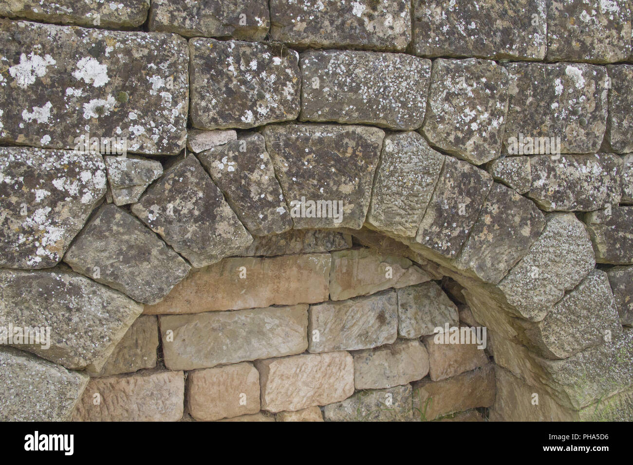 La stabilizzazione di round arco in pietra a secco a parete, Baden-Wuerttemberg Foto Stock