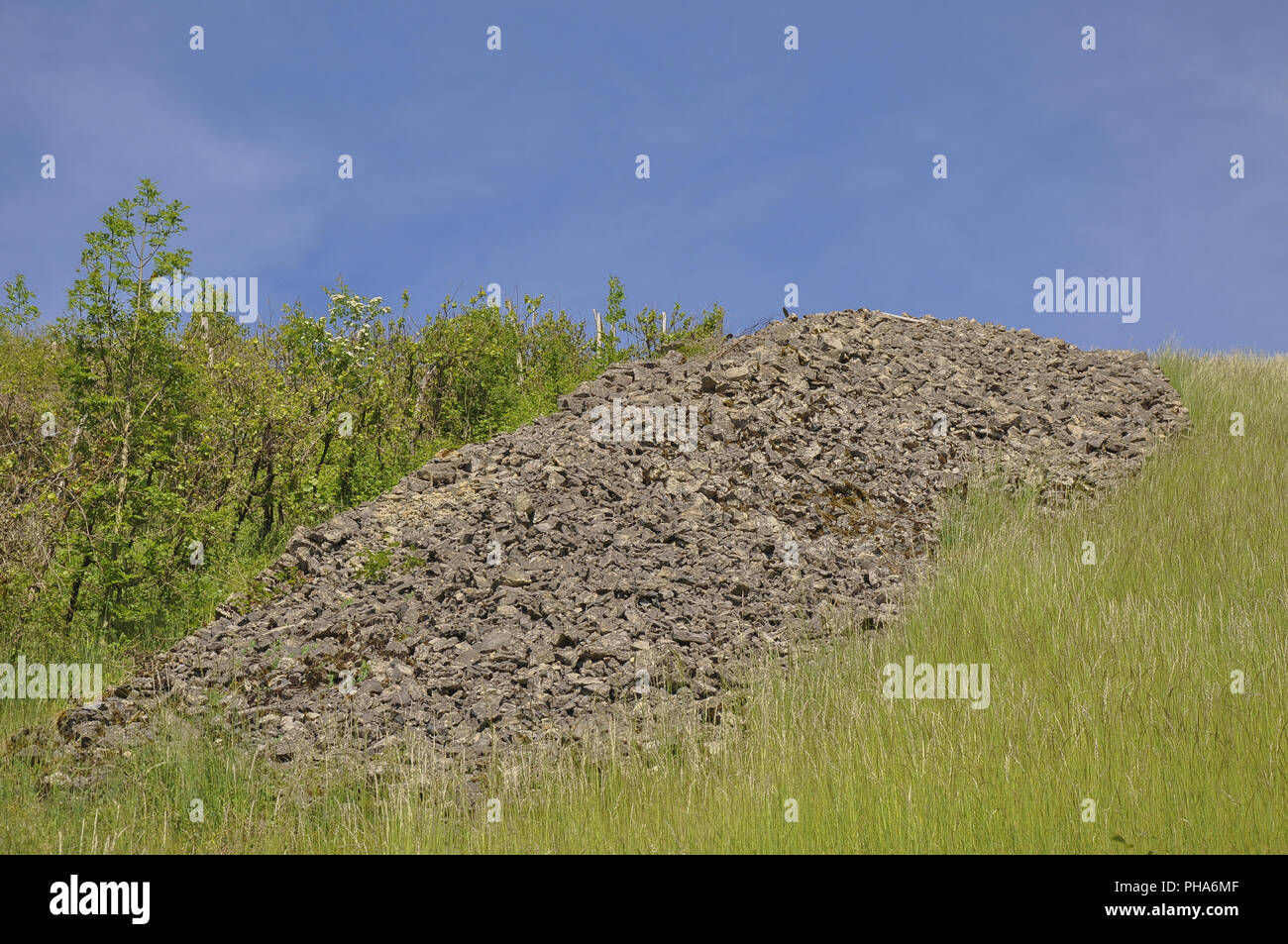 Storico di forme di pietra nelle vicinanze Kuenzelsau-Belsenberg, Germania Foto Stock