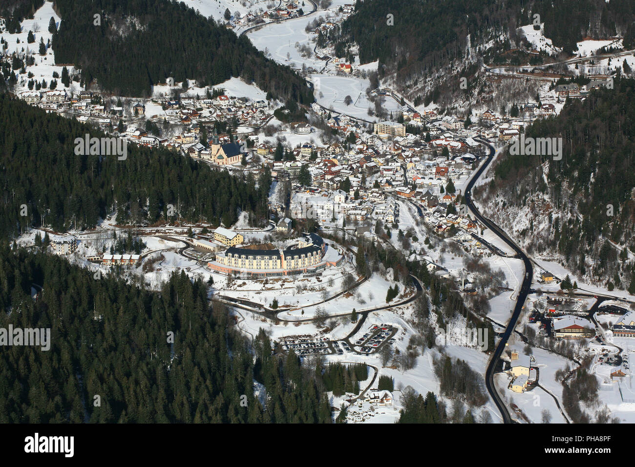 Todtmoos, città e clinica di salute Wehrawald Foto Stock