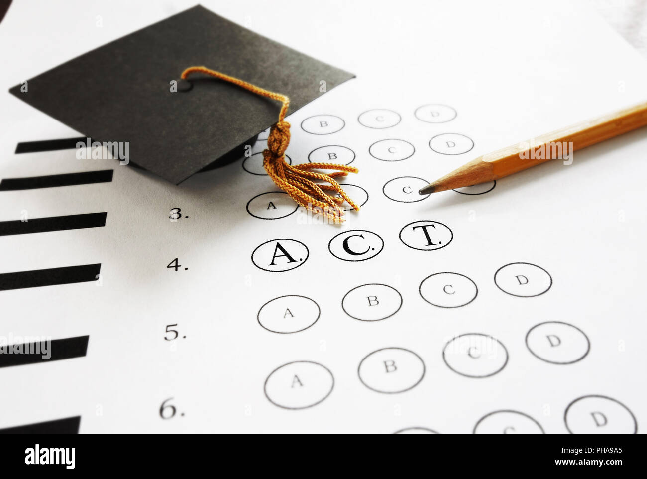 Esame di ACT Foto Stock