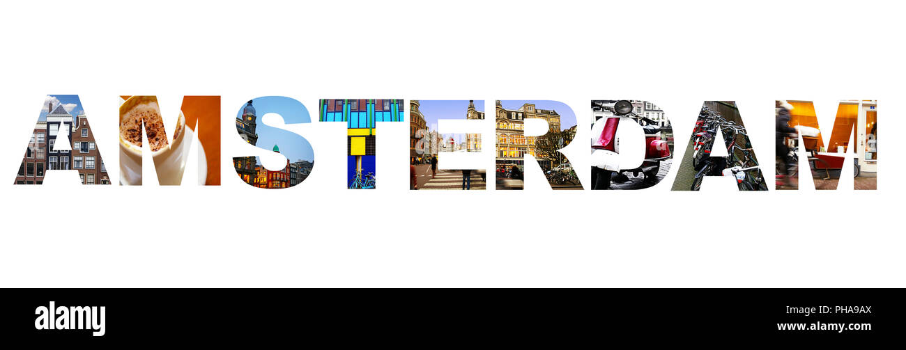 Collage di Amsterdam Foto Stock