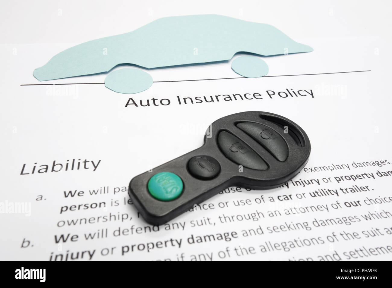 Politica di auto Foto Stock