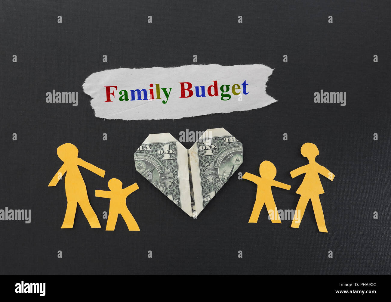 Bilancio familiare Foto Stock